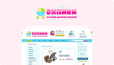 Создание и продвижение интернет-магазина товаров для детей «Випики»