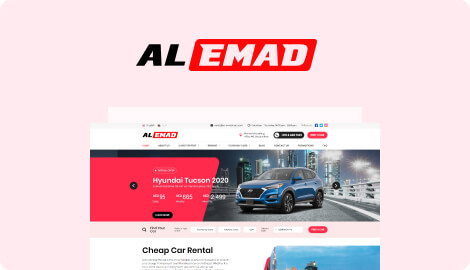 Раскрутка и создание сайта al-emadcars.com в Дубае